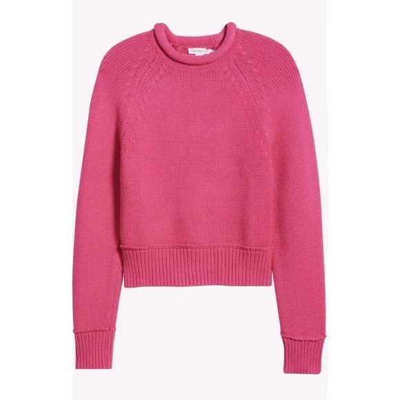 Good American Sweaters - Good American Roll Neck Sweater Ballerina Pink Size L NWT $179